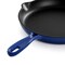Megachef Round 10.25 Inch Enameled Cast Iron Skillet in Gradient Dark Blue 750124524M - alternate 2