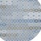 Homeroots 8' Denim Blue Gray And Ivory Round Floral Washable Indoor Outdoor Area Rug 617496 - alternate 3
