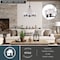 Vaxcel Dalton 5-Light Matte Black Chandelier, Clear Glass Shade, Pendant Fixture H0309 - alternate 2