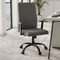 Leisuremod Evander Office Chair in Upholstered Leather & Iron Frame, Adjustable Height, Swivel & Tilt, Grey EO19GRL - alternate 2