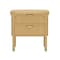 Manhattan Comfort Park 24in Nightstand in Natural (2-Drawer) NS1525-1 - alternate 3