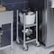 Amgood 14 in. x 14 in. Stainless Steel Rice Warmer Stand with Wheels AMG RW-1414-Z - alternate 4