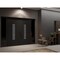 Vdomdoors Front Exterior Prehung Aluminum Double Doors Ronex1477 Black Enamel Mirrored Clear Glass 2 RONEX1477DEXD-BLK-W12+72+12xH96-LH-O - alternate 2
