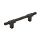 Amerock Urbanite 3-3/4 in 96 mm Center-to-Center Matte Black/Matte Black Cabinet Pull BP77896MBMB - alternate 1