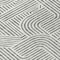 Homeroots 8' Gray And Ivory Round Abstract Washable Indoor Outdoor Area Rug 594937 - alternate 3