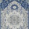 Homeroots 8' X 10' Navy Blue Ivory And Gray Oriental Washable Indoor Outdoor Area Rug 596641 - alternate 4