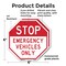 Signmission Stop Emergency Vehicles Only, 6 inch X 6 inch, Plastic Sign, 2PK OC-P-2PACK-6-302 - alternate 3