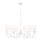 Z-Lite Aslin Textured White 8 Light Chandelier 830-42TXWH - alternate 1
