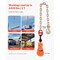 Vevor 2 Ton 3" Snatch Block with Chain Flatbed Tow Truck Rollback Car Carrier Cable 2TX0.6m - alternate 2
