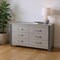 Homeroots 62" Silver Wood Six Drawer Double Dresser 633706 - alternate 4