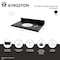 Kingston Brass 36" x 22" Black Granite Vanity Top with Oval Sink, 8" Faucet Drillings, Black/White KVPK3622K38 - alternate 2