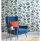 York Wallcoverings Watercolor Jacobean Blue and White Wallpaper AT7021 - alternate 3