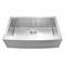 Ackland SleekSteel Stainless Steel 21in. x 33in. 16 Gauge Farmhouse Undermount Single Bowl Kitchen Sink AKKSS-16-3321FHA-SB - alternate 3