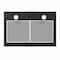 Wrightmaster 30 in. Wall Mount 450 CFM Ductless Range Hood Vent for Kitchen Hood in Stainless Steel, Black ZR-B75206P - alternate 2