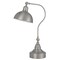 Homeroots 25" Nickel Metal Lantern Desk Table Lamp With Nickel Dome Shade 524674 - alternate 3