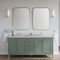 James Martin Vanities Chicago 72 in. Double Vanity, Smokey Celadon, w/ 3 CM Arctic Fall Solid Surface Top 503-V72-SC-3AF - alternate 2