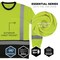 Ergodyne M Lime Class 3 Hi-Vis Long Sleeve Shirt Black Bottom 8369BK - alternate 2