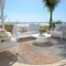 Homeroots 8' Salmon Gray And Charcoal Round Abstract Washable Indoor Outdoor Area Rug 587178 - alternate 4