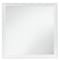 Homeroots 38" White Square Wood Framed Accent Mirror 482395 - alternate 1