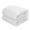 Homeroots White King Polyester 140 Thread Count Washable Down Comforter Set 528977 - alternate 2