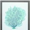 Homeroots 27" X 33" Distressed Wood Toned Frame Aqua Coral On White Ii 365835 - alternate 3