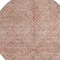 Homeroots 8' Pink And Brown Round Moroccan Washable Indoor Outdoor Area Rug 605135 - alternate 2