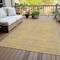 Homeroots 3' X 5' Gold And Ivory Geometric Washable Indoor Outdoor Area Rug 598740 - alternate 3