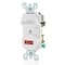 Leviton Wall Switch, 1/2 hp, Toggle, 15 A, White 5226-W - alternate 2