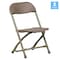 Flash Furniture Kids Brown Plastic Folding Chair, PK2 2-Y-KID-BN-GG - alternate 3
