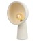 Jonathan Y Claude 17.5" Contemporary Minimalist Resin Half-Globe Column LED Table Lamp, Cream JYL6314A - alternate 1