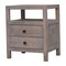 Homeroots 24" Brown Solid Wood Two Drawer Nightstand 701733 - alternate 3