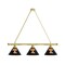 Holland Bar Stool Co Tennessee 3 Shade Billiard Light, Brass Fixture BL3BRTennes - alternate 1