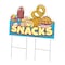 Signmission Snacks Die Cut Yard Sign & Stake outdoor plastic coroplast window, C-DC-2436-Snacks19 C-DC-2436-Snacks19 - alternate 1