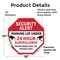 Signmission Security Alert Parking Lot Under 24, 10 Inch X 10 Inch, Vinyl Decal OC-D-10-116 - alternate 2