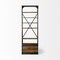 Homeroots 94" Brown Copper and Wood Ladder Bookcase 380586 - alternate 4