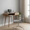 Homeroots 35" Brown Solid Wood Writing Desk 723450 - alternate 3