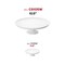 Smarty Had A Party 10.5" White Small Round Plastic Cake Stands (12 Cake Stands), 12PK CS105W-CASE - alternate 2