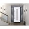 Vdomdoors Steel Door Deux 0757 Gray Graphite 2 Sidelight Exterior Windows Stainless Inserts Single Modern Pai DEUX0757EXD-GRE-W14+36+14 x H80-Left-hand Inswing - alternate 1