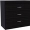 Homeroots 31" Black Three Drawer Dresser 472119 - alternate 3