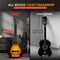 Pyle Beginner Acoustic Guitar Kit, 1/4 Junior Size All Wood Instrument for Kids, Adults, 30 in Sunburst PGACLS30SBD - alternate 3