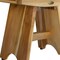 Homeroots 18" Natural Teak Rectangular Shower Bench 376726 - alternate 3