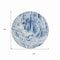 Homeroots 8' Navy Blue And Ivory Round Abstract Washable Indoor Outdoor Area Rug 614295 - alternate 4