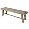 Homeroots 60" Natural Distressed Solid Wood Dining Bench 524061 - alternate 7