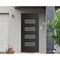 Vdomdoors Front Exterior Prehung Metal-Plastic Door, Manux 8113 Matte Black, Office Commercial and Residentia MANUX8113EXD-BLK-W36xH80-LH - alternate 1