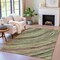 Homeroots 8' X 10' Artichoke Green Brown And Ivory Abstract Washable Indoor Outdoor Area Rug 631230 - alternate 2