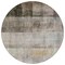 Homeroots 8' Round Brown Round Ombre Washable Non Skid Indoor Outdoor Area Rug 563633 - alternate 3