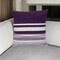 Homeroots 18" Purple and White Cotton Throw Pillow 529242 - alternate 1