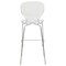 Leisuremod Oyster Acrylic Barstool with Steel Frame in Chrome Finish, Clear, 2PK OC31CL2 - alternate 2
