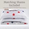 Lavish Home 3-Piece King Quilt Set Bedspread & 2 Pillow Shams with Patriotic Star Pattern Lightweight Set 66-002-PRT-SK - alternate 4