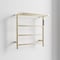 Edendirect 3-Bars Stainless Steel Wall Mounted Electric Towel Warmer Rack with Top Shelf in Black for Bathroom ZR-EB02BG922 - alternate 2